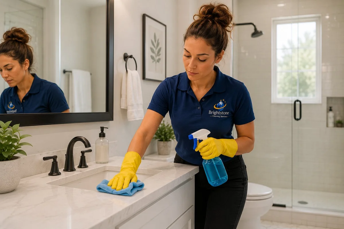 Bathroom cleaning maid service — Jerome Village Hilliard OH — Brightstone Cleaning