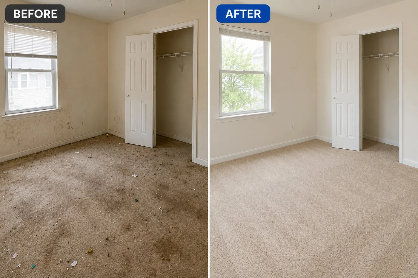 Move-in bedroom prep — Dublin OH — Brightstone Cleaning