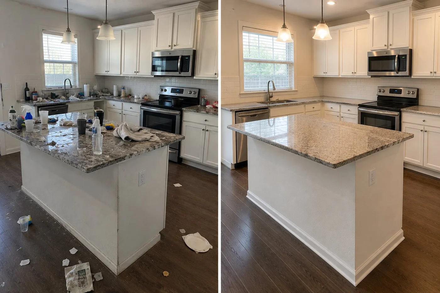 Move-out kitchen clean — Columbus OH — Brightstone Cleaning